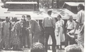 First Lady Eleanor Roosevelt visiting the Penderlea community