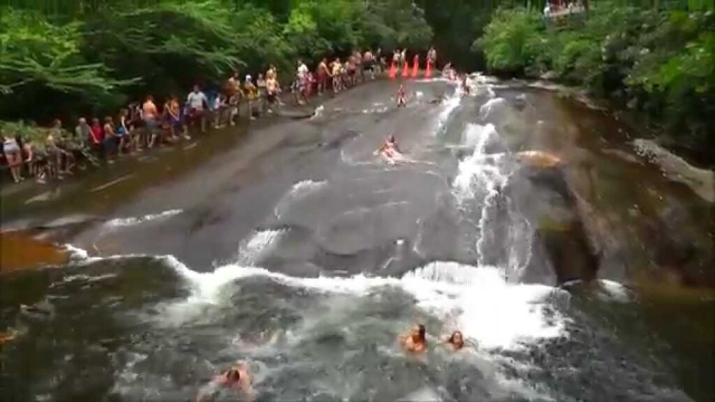 Summer is perfect for the natural water slide at Sliding Rock