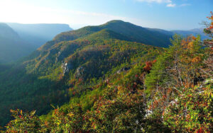 linville gorge arial shot