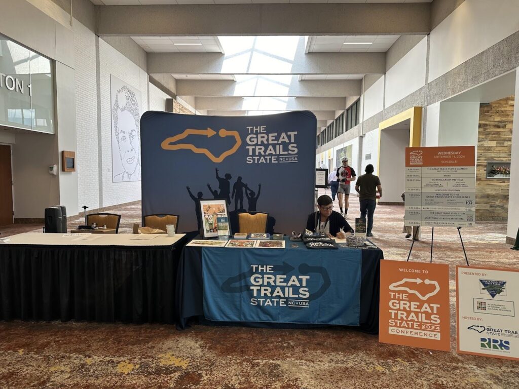 Great Trails State Conference display table